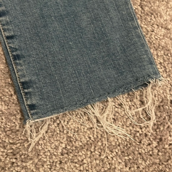 Mavi Ada Mid Rise Distressed Light Blue Wash Boyfriend Jeans 24X27 - Picture 8 of 11